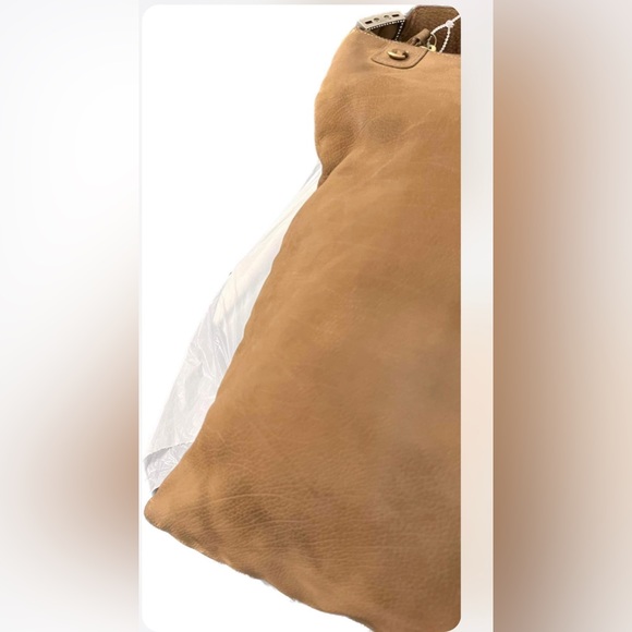 ST. JOHN Suede leather Hobo style crystal embellished single strap w/Riri zipper - Picture 16 of 16